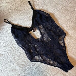 Victoria’s Secret vintage very sexy fishnet mesh lingerie teddy